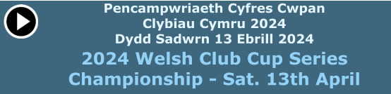 2024 Welsh Club Cup Series Championship - Sat. 13th April Pencampwriaeth Cyfres Cwpan Clybiau Cymru 2024 Dydd Sadwrn 13 Ebrill 2024